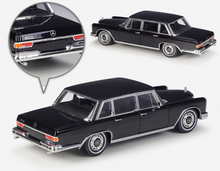 Load image into Gallery viewer, WELLY 1:24 1963 Benz 600 Sedan Classic Vintage Model Diecast Metal Car New