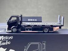 Load image into Gallery viewer, MT 1:64 Black LB H300 Flatbed Tow Truck Custom Model Diecast Metal Car New Collection