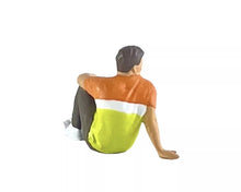 Load image into Gallery viewer, 1:64 Painted Figure Mini Model Miniature Resin Diorama Set Father Son Cafe Scene