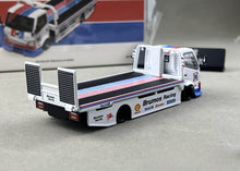 Load image into Gallery viewer, Supcar 1:64 White Blue H300 Flatbed Trailer Truck Model Diecast Metal Car New Collection
