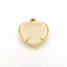 Load image into Gallery viewer, Nature Jade Heart Pendant Necklace Gift Jewelry charm Blessing Fortune Lucky m