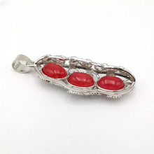 Load image into Gallery viewer, Nature Jade Lucky Beans Pendant Necklace Gift For Woman Jewelry charm Blessing H