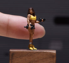 Load image into Gallery viewer, 1:64 Painted Figure Model Miniature Resin Diorama Scene Sand Gym Woman Exercise