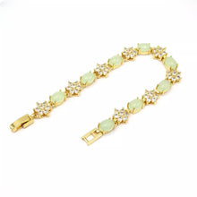 Load image into Gallery viewer, Nature Jade Beaded Bracelet Jewelry Blessing Lucky Fortune Gift For Her Lime G