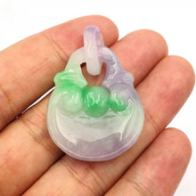 Load image into Gallery viewer, Nature Jade Ingot Pendant Necklace Gift Jewelry charm Blessing Lucky Wealth c