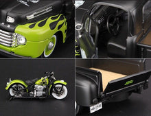 Load image into Gallery viewer, Maisto 1:24 1948 FL Panhead F1 Pickup Truck Motorcycle Model Toy Metal Car BN