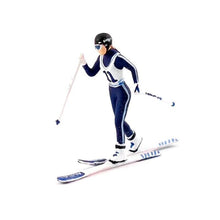 Load image into Gallery viewer, 1:64 Painted Figure Mini Model Miniature Resin Diorama Sand Toy Skiing Lady Girl New Scene