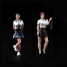 Load image into Gallery viewer, 1:64 Painted Figure Model Miniature Resin Diorama Sand Girl Student Office Lady New