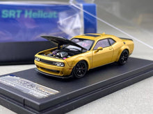Load image into Gallery viewer, SH 1:64 Yellow SRT Hellcat Muscle Sports Model Diecast Metal Car New Collection