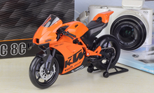 Load image into Gallery viewer, WELLY 1:12 Orange KTM RC 8C Sports Racing Model Diecast Metal Motorcycle Bike New