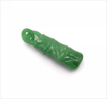 Load image into Gallery viewer, Nature Jade Bamboo Green Pendant Necklace Gift Jewelry charm Blessing Lucky a