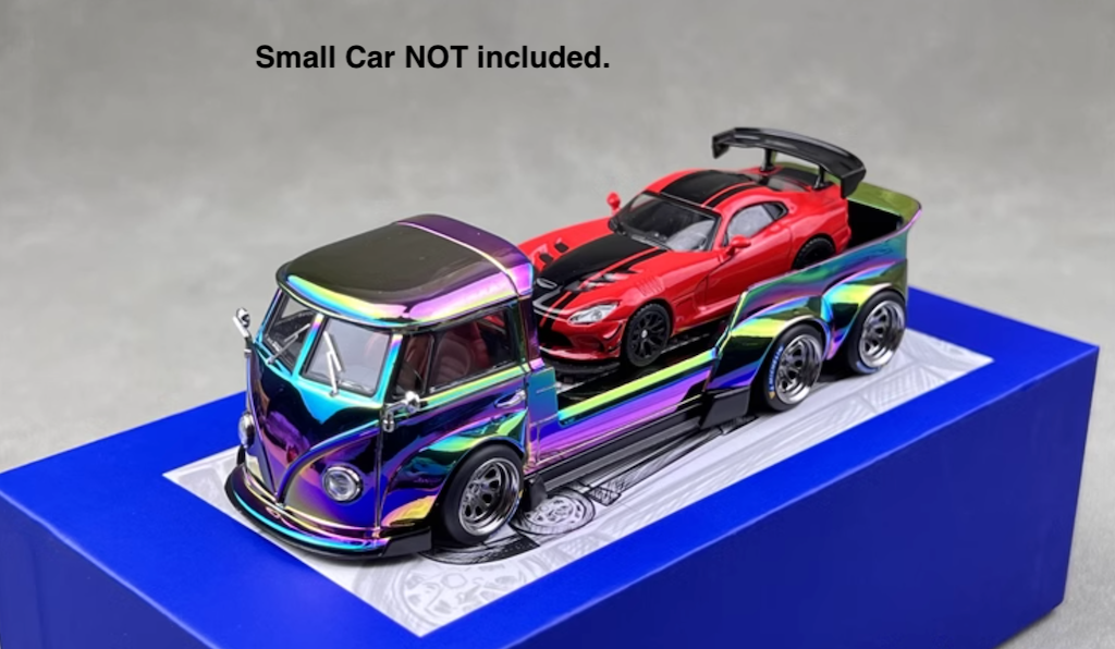 Liberty64 1/64 VW T1 Tow レッカー車 マジョーラカラ Liberty 1:64 VW T1 6x6 Flatbed Tow Truck Sports Model Diecast