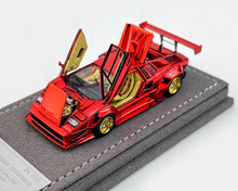 Load image into Gallery viewer, Topart 1:64 Plating Red LBWK Countach Sports Model Diecast Metal Car New Collection