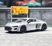 Load image into Gallery viewer, Masdi 1:64 Silver 2022 R8 V10 Coupe Racing Sports Model Diecast Metal Car BN