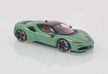 Load image into Gallery viewer, MJ 1:64 Green SF90 Hard Top Racing Sports Model Diecast Metal Car New Collection