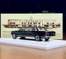 Load image into Gallery viewer, GOC 1:64 Black 1976 230E W123 Luxury Limo Luxury Model Diecast Metal Car New Collection