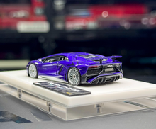 Load image into Gallery viewer, Tardis 1:64 Purple Aventador LP750-4 SV Sports Model Diecast Resin Car New Collection