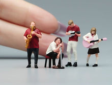 Load image into Gallery viewer, 1:64 Painted Figure Model Miniature Resin Diorama Sand Band Musician Members Set