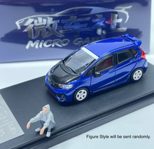 Load image into Gallery viewer, MG 1:64 Blue Carbon JDM Fit GK5 RS Figure Sports Model Diecast Metal Car New Collection