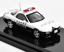 Load image into Gallery viewer, Hobby Japan 1:64 White RX-7 FD3s Police Sports Model Diecast Metal Car BN