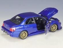 Load image into Gallery viewer, WELLY 1:24 JDM Impreza WRX STI Racing Sports Model Diecast Metal Car Display