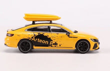 Load image into Gallery viewer, GCD 1:64 Yellow Volkswagen Arteon R CC Coupe Sports Roof Box Model Toy Metal Car BN