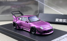 Load image into Gallery viewer, SW 1:64 Purple RWB 993 Big Spoiler Classic Sports Model Diecast Metal Car New Collection