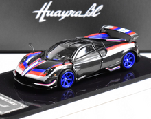Load image into Gallery viewer, DK 1:64 HEC Black Carbon Huayra BC Racing Sports Model Diecast Metal Car New Collection