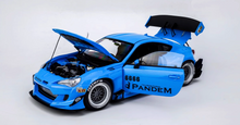 Load image into Gallery viewer, DCN 1:18 JDM Blue GR86 Pandem Widebody Sports Model Diecast Metal Car New