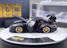 Load image into Gallery viewer, PGM 1:64 Matte Black RWB 993 Round Classic Sports Model Diecast Metal Car New Collection