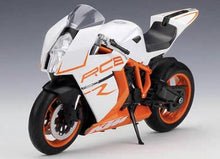 Load image into Gallery viewer, WELLY 1:10 White KTM 1190 RC8 R Sports Racing Model Diecast Metal Motorcycle