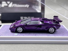 Load image into Gallery viewer, FY 1:64 Purple Countach LP5000 S QV Racing Sports Model Diecast Metal Car New Collection
