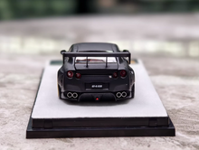 Load image into Gallery viewer, PGM 1:64 Black GTR R35 Rocket Bunny Engine Sports Model Diecast Metal Car New Collection