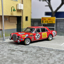 Load image into Gallery viewer, 1:64 Liberty Benz 300SEL Red W109 Racing Sports Model Toy Metal Car Display Box
