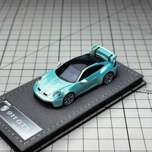 Load image into Gallery viewer, ZJWJ 1:64 Cyan 911 GT3 Sports Model Diecast Resin Car New Collection