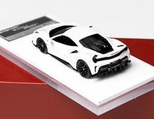 Load image into Gallery viewer, 1:64 White 488 Pista Hard Top Sports Model Diecast Resin Car New Collection