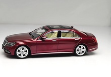 Load image into Gallery viewer, Glory 1:64 Wine Red S320L W222 Sedan Sports Model Diecast Metal Car New Collection