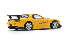 Load image into Gallery viewer, Poprace 1:64 JDM Yellow RX-7 FD3S RE Racing Sports Model Diecast Metal Car New Collection