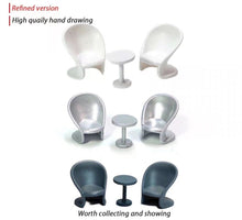 Load image into Gallery viewer, 1:64 Painted Figure Mini Model Miniature Resin Diorama Toy Sand Table Chairs Set