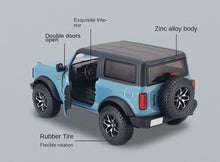 Load image into Gallery viewer, Maisto 1:24 2021 Blue FORD Bronco Badlands SUV Sports Model Diecast Metal Car BN