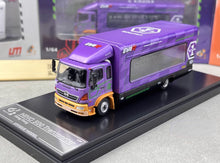 Load image into Gallery viewer, UM 1:64 Purple 500 HINO EVA Ranger Transporter Truck Model Diecast Metal Car