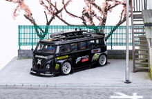 Load image into Gallery viewer, LF 1:64 Black VW T1 Van Camper RWB Kombi Sports Model Diecast Metal Car New
