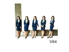 Load image into Gallery viewer, 1:64 Painted Figure Mini Model Miniature Resin Diorama Sand Office Lady in Suit