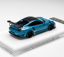 Load image into Gallery viewer, 1:64 CL Blue GT3 RS 991.2 Racing Sports Model Diecast Resin Car New Collection