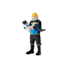 Load image into Gallery viewer, 1:64 Painted Figure Mini Model Miniature Resin Diorama Firefighter Rescue Girl