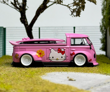 Load image into Gallery viewer, Flame 1:64 Pink VW T1 RWB Pickup Camper Kombi Model Diecast Metal Car New Collection