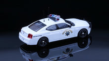 Load image into Gallery viewer, Rollin 1:64 2008 White CHP Police Charger Muscle Model Diecast Metal Car New Collection
