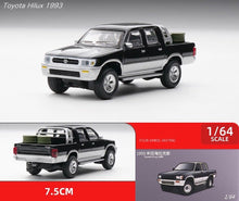 Load image into Gallery viewer, JKM 1:64 Black 1993 Hilux Pickup Truck Model Metal Diecast Car New