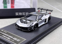 Load image into Gallery viewer, Star 1:64 Plating Silver 458 GT LBWK Racing Sports Model Diecast Metal Car New Collecction