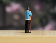 Load image into Gallery viewer, 1:64 Painted Figure Model Miniature Resin Diorama Pool Table Man Woman Billiard